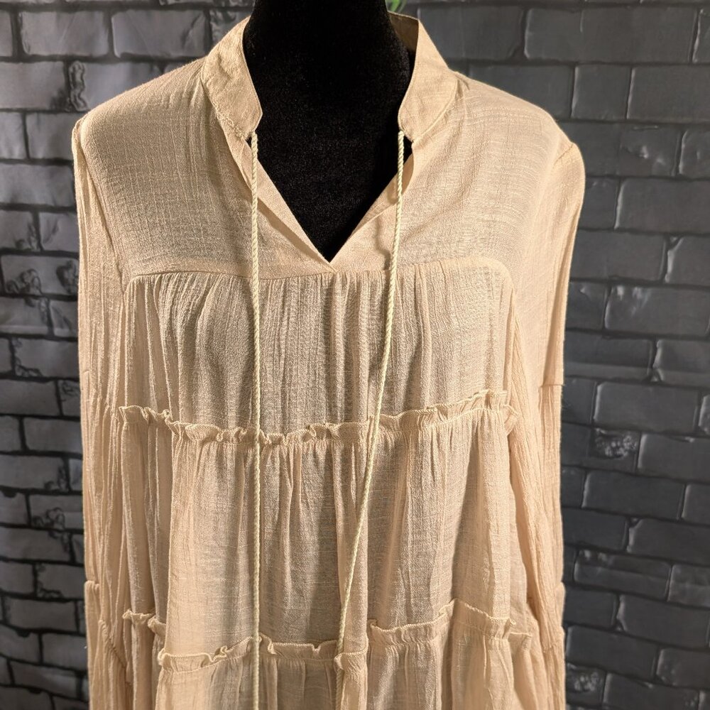 Lysticle Ruffled Top with Bell Sleeves